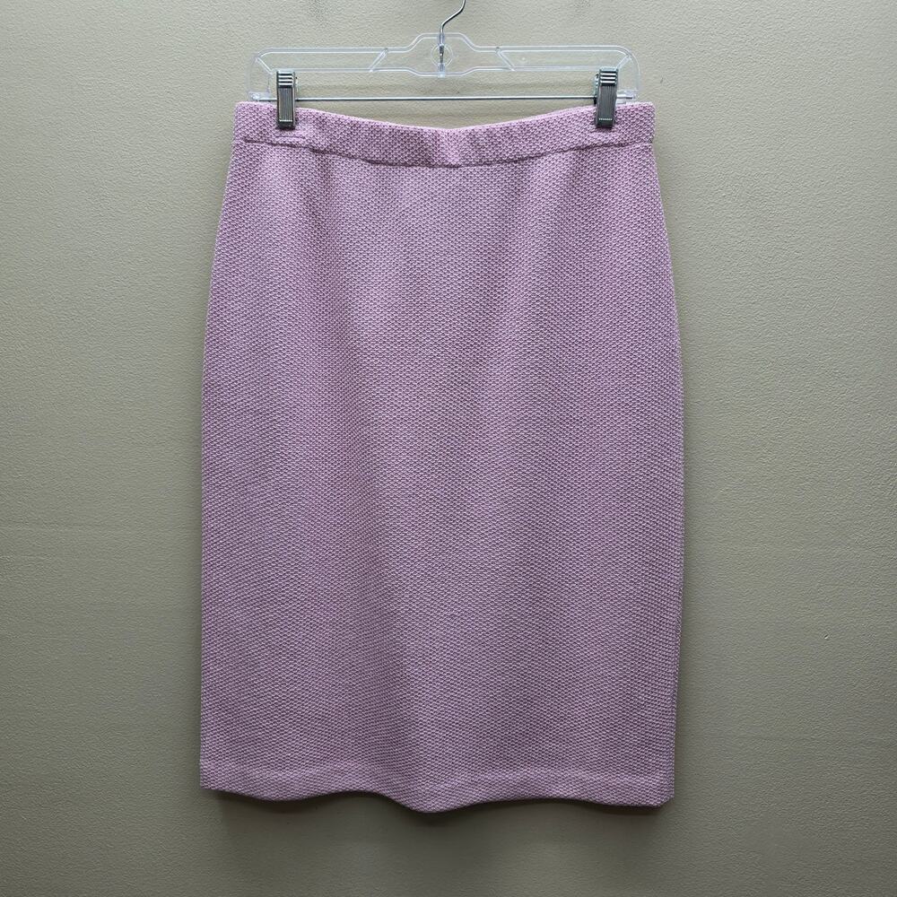 St. John Collection Knit Pencil Skirt Size 10 Wool Blend Academia Old Money READ